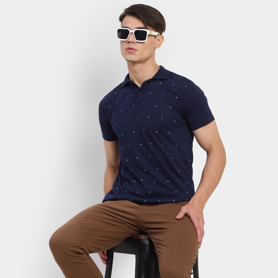 Men's T-Shirt, Navy Blue, large image number null